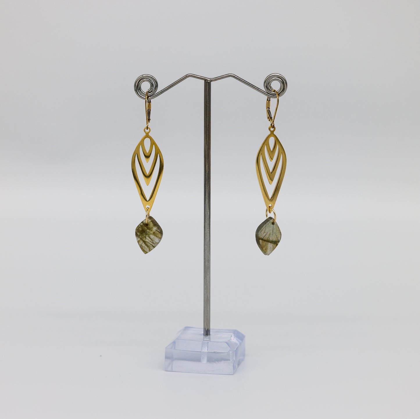 Leafy Labradorite Whispers